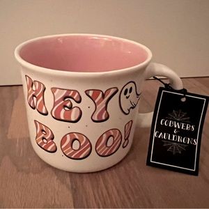 Hey Boo! 👻 Cobwebs & Cauldrons Halloween Mug